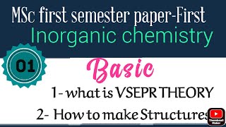 VSEPR theory  origin of VSEPR theory  introduction on VSEPR theory MSc 1 Sem chemistry part 01 [upl. by Doti]