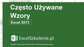 Często Używane Wzory  Kurs Excel Dla Zaawansowanych [upl. by Ylil]