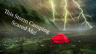 Solo Camping Surviving a Record Breaking Arctic Storm Heavy Rain Thunderstorms amp Lightning ASMR [upl. by Ellennaj]