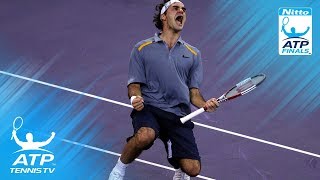 Federer v Blake ATP Finals 2006 Final Highlights [upl. by Zahara]