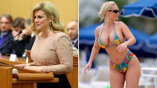 Sexiest amp Hottest Croatian President Kolinda Grabar Kitarovic Live [upl. by Kohn]