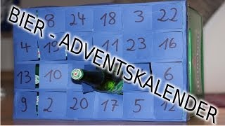 BIER Adventskalender  Schnell Einfach Selber Machen  Basteln  Last Minute Geschenk Für Freund DIY [upl. by Llamaj]