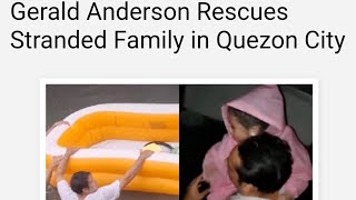 my reaction to  gerald anderson rescues a stranded family in quezon city [upl. by Babara685]