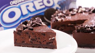 Tarta de Oreo y Chocolate con 3 Ingredientes sin Horno ni Gelatina  Postre Fácil y Rápido [upl. by Eisserc]