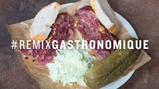 RemixGastronomique  Le «smoked meat» revu par le chef Antonin MousseauRivard [upl. by Nisse146]