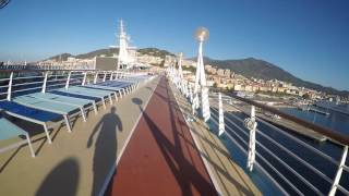 TUI Discovery Cruise Ship Running Track GoPro 4K [upl. by Noruq]