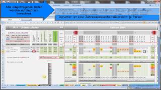 Excel Jahreskalender vollversion gratis von AmigOOhrTime [upl. by Anaihk337]