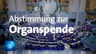 Organspende Bundestag lehnt Widerspruchslösung ab [upl. by D'Arcy]