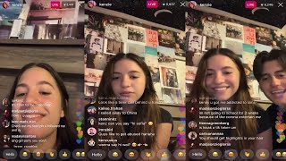 Mackenzie Ziegler and Boyfriend Isaak Presley On Instagram Live  September 4th 2019 [upl. by Aniale586]