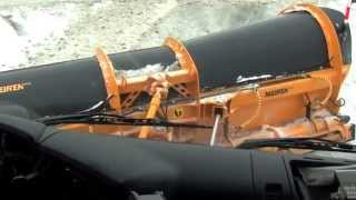 Snow ploughing with Next Generation highway snowplough MSPN4604LH [upl. by Demmahum]