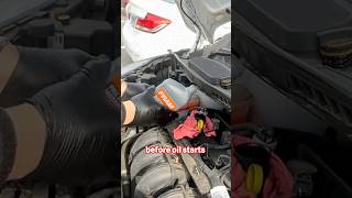 How NOT to pour engine Oil automotive mechanic shorts [upl. by Egamlat513]