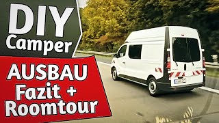 Camper Selbstausbau  Vom Transporter zum Wohnmobil Ausbau  Fazit  Roomtour Und Verkauf [upl. by Suidualc163]