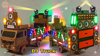 New Gauri Ganesh Murti Dj Trolley  Navratri Radha Krishna Trolly Mini Dj Truck  Saraswati Dj Light [upl. by Urion425]