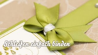 Tutorial  Schleife einfach binden [upl. by Neerak]