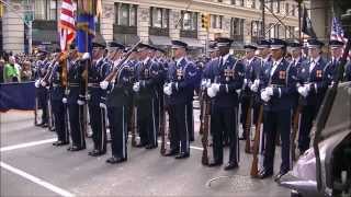 USAF Honor Guard  NYC Veterans Day Parade 2013 [upl. by Hough]