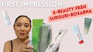 First impression testar ny Kbeauty 🌸 Full hudvårdsrutin [upl. by Lauralee]