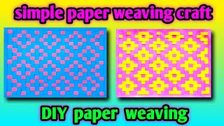 different tipes of weaving stylist simple paper weaving craft paper weaving tutorial paper mat [upl. by Suillenroc]