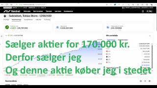 Sælger aktier for 170000 kr Derfor sælger jeg Og denne aktie køber jeg i stedet [upl. by Burdelle784]