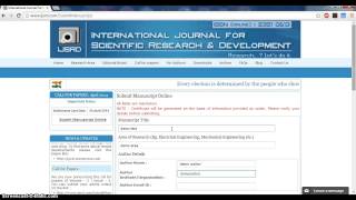 How to submit manuscript at IJSRDcom [upl. by Ycniuqed]