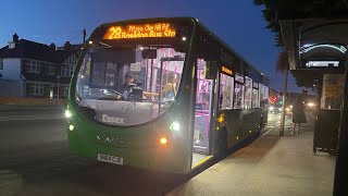 First Hadleigh Wright Streetlite DF Long Wheelbase 63164 SN64CJE on service 28 Part 2 [upl. by Hilda]