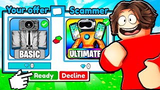 Scamming A Scammer For ULTIMATE Units [upl. by Airamahs]