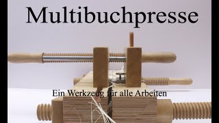 Heftlade und Buchpresse in einem  Buchbinden mit der Multibuchpresse [upl. by Ricki]