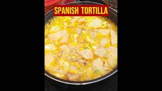 Tortilla Española 🇪🇸 Spanish Tortilla with a Twist lunch dinner vegetarian mozzarella spain [upl. by Ttehr414]