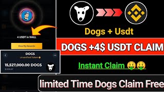 Dogs New Offer  Instant 5 Dogs Claim  Bybit Instant Dogs Spin  Dogs offer  Dogs Binance Offer [upl. by Celtic175]