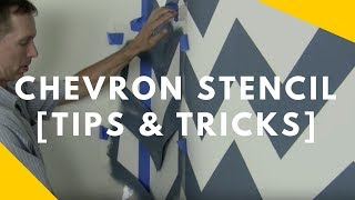 Chevron Stencil Tips and Tricks [upl. by Harding]