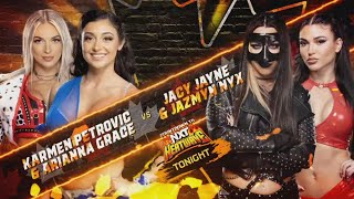 Karmen Petrovic amp Arianna Grace vs Jacy Jayne amp Jazmyn Nyx NXT Heatwave Jul 7 2024 [upl. by Blair]