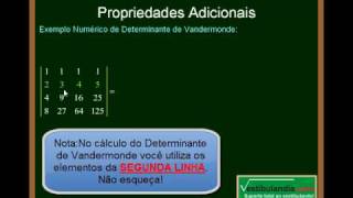 Matemática  Aula 20  Determinantes  Parte 11 [upl. by Infield]