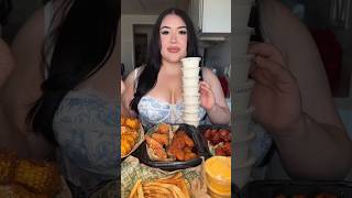 Everything I ordered from Wingstop 🫶🏻 wingstop wings foodies mukbang food eating [upl. by Vial]