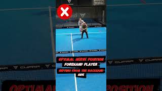 Mastering Padel Tennis Perfecting Your Serve Positioning  padel padeltennis [upl. by Otrebile]