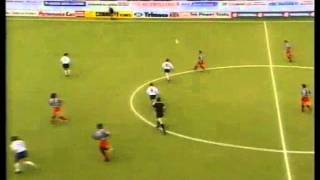 Luton Town 20 Derby County 1991  Mick Harfords deliberate own goal [upl. by Akinas716]