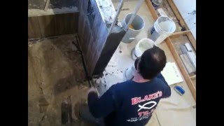 How To Tile Bathroom With FatMud amp DeckMud By Dave Blake [upl. by Ainig759]