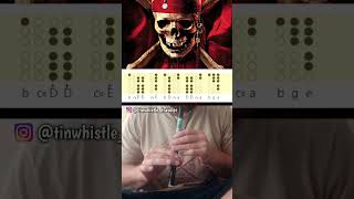 Pirates of the Caribbean Intro  Tin Whistle Tabs [upl. by Iddo]