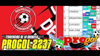 🔴ANÁLISIS DE LA QUINIELA PROGOL 2237 tendencias y el PDF de mi Grupo [upl. by Aneret]