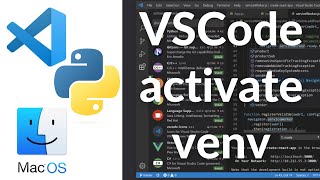 Set Up Python Virtual Environment In Visual Studio Code VS Code On Mac  VSCode activate venv [upl. by Selym]