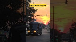 Rivian EDV500 delivery van Amazon prime sunset rivian amazon amazonprime Travellifestyle [upl. by Osner]