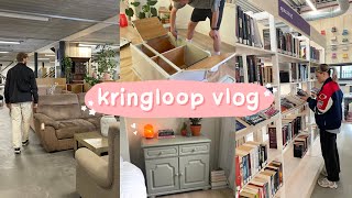 kringloop shoppen vlog 💜 naar 6 winkels  nachtkastje scoren amp opknappen [upl. by Eigla]