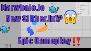 Narwhaleio  New Slitherio Epic Gamplay and Best Battles Trolling Music [upl. by Chapell]