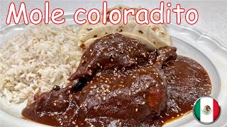 Receta de mole coloradito con pollo [upl. by Lissy]