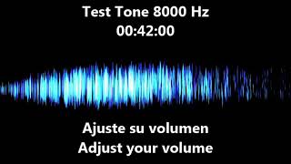 8000 hz Test Tone  frequency 8 khz [upl. by Yesnik]