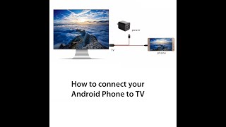 How to connect  Android phone to Tv with USB HDMI cable [upl. by Eessej352]