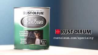 How to Apply RustOleum Chalkboard Paint [upl. by Anetsirk]