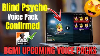 Blind Psycho Voice Pack Coming Soon In BGMI 😍  All New Bgmi Voice Packs  Androgamer Malayalam [upl. by Brande]