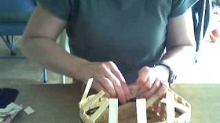 Video 9Basket WeavingCutting and Tucking the Stakes [upl. by Fachan]