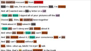 Eminem  Stan Rhymes Highlighted [upl. by Bathilda]