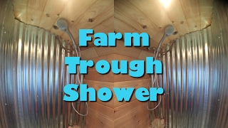 FARM TROUGH SHOWER Tiny House [upl. by Lanford]