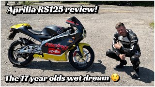 Aprilia RS125 Full Power review fitted with a full Arrow Exhaust  Flat out with the ultimate 125cc [upl. by Ramled150]